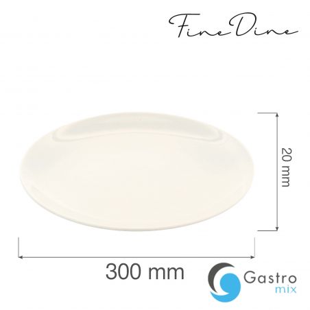 Talerz bez rantu Crema 300 mm | 770368 FINE DINE 