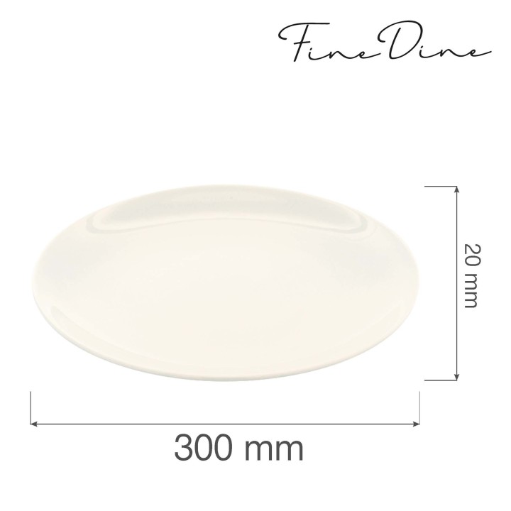 Talerz bez rantu Crema 300 mm | 770368 FINE DINE