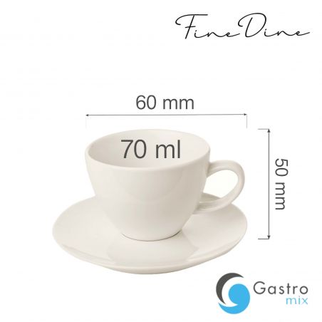 Filiżanka elegancka Crema 70 ml | 770399 FINE DINE 