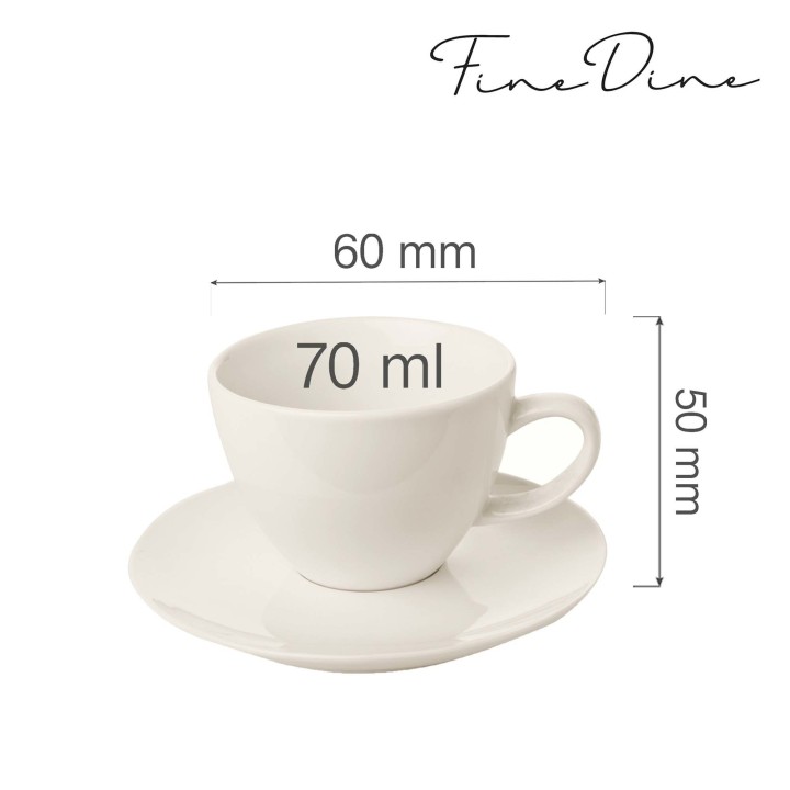 Filiżanka elegancka Crema 70 ml | 770399 FINE DINE