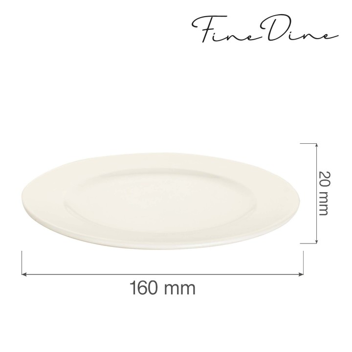 Talerz płytki Crema 160 mm |  770566 FINE DINE