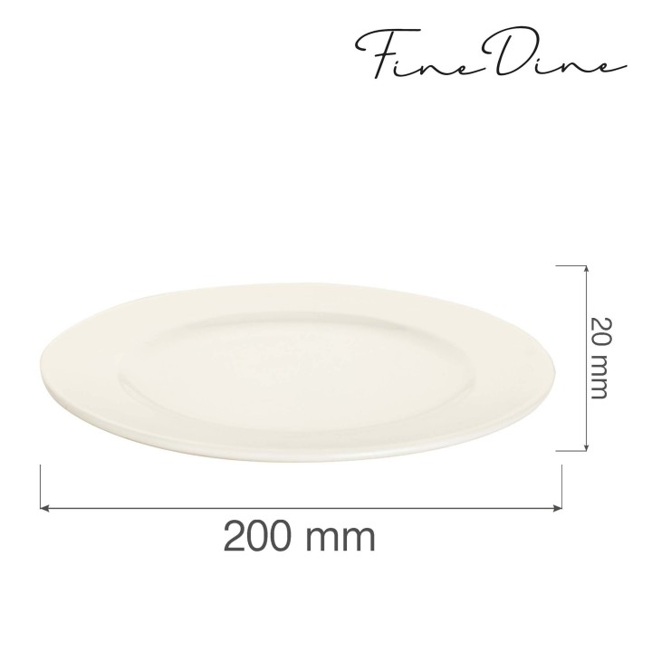 Talerz płytki Crema 200 mm | 770573 FINE DINE