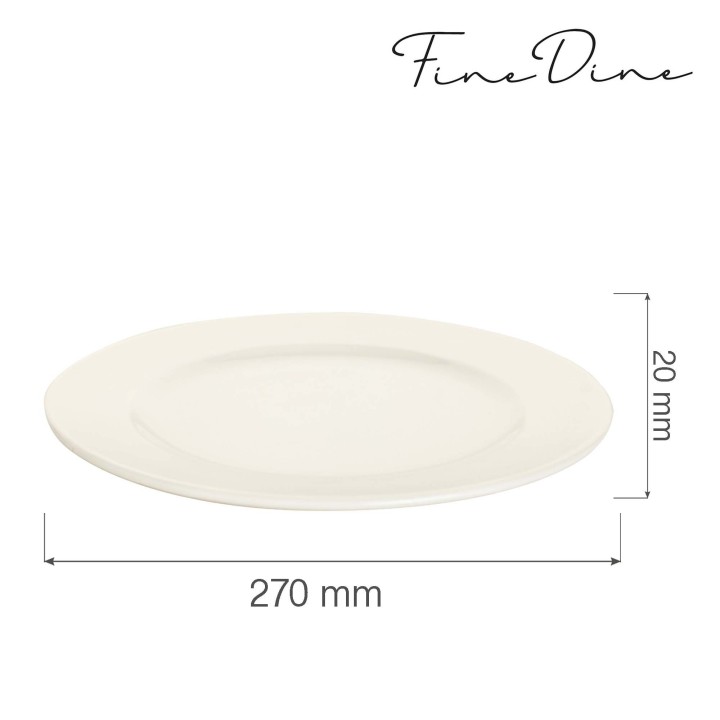 Talerz płytki Crema 270 mm | 770597 FINE DINE