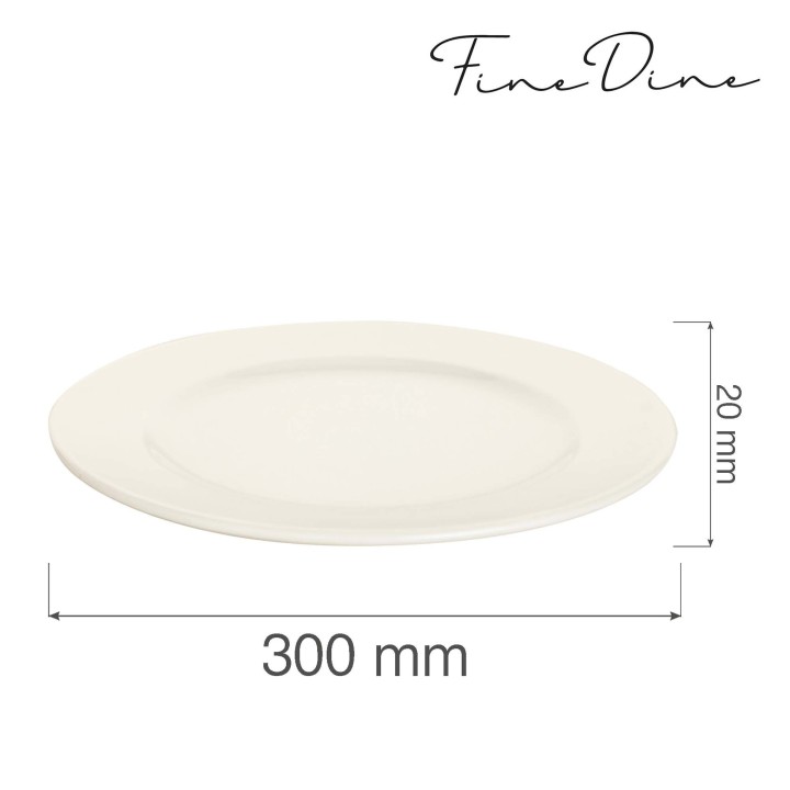 Talerz płytki Crema 300 mm | 770603 FINE DINE