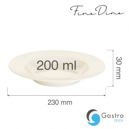 Talerz głęboki Crema 230 mm | 770610 FINE DINE 