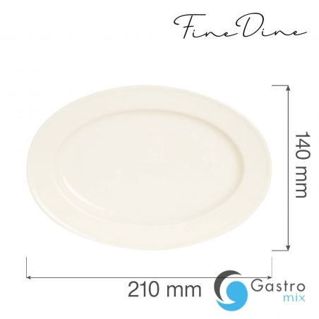 Półmisek owalny Crema 21x14cm | 770641 FINE DINE 