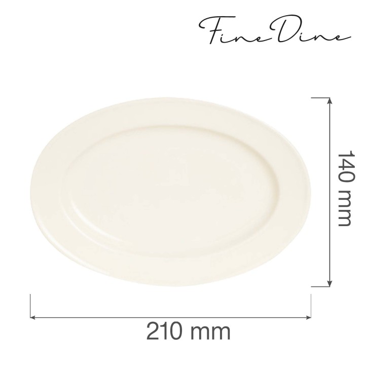 Półmisek owalny Crema 21x14cm | 770641 FINE DINE