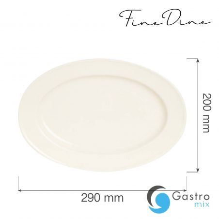 Półmisek owalny Crema 290x200 mm | 770658 FINE DINE 