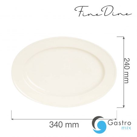 Półmisek owalny Crema 340x240 mm | 770665 FINE DINE 