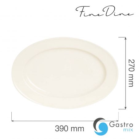 Półmisek owalny Crema 390x270 mm | 770672 FINE DINE 