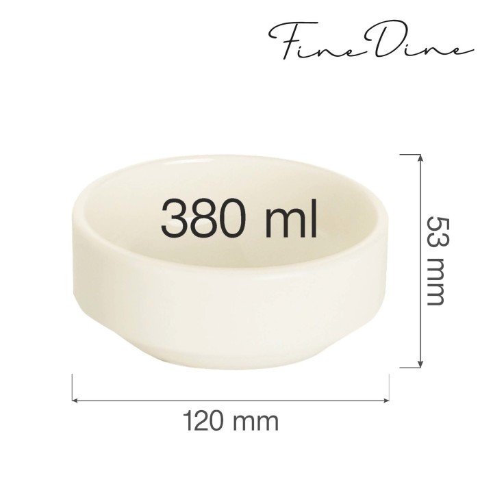 Miska sztaplowana Crema 120 mm | 770689 FINE DINE