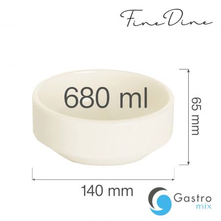 Miska sztaplowana Crema 140 mm | 770696 FINE DINE 