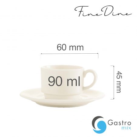 Filiżanka sztaplowana Crema 90 ml | 770719 FINE DINE 