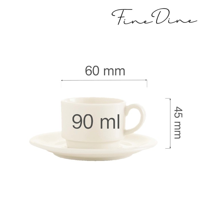 Filiżanka sztaplowana Crema 90 ml | 770719 FINE DINE