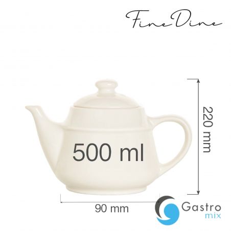 Dzbanek do herbaty Crema 500 ml | 770757 FINE DINE 