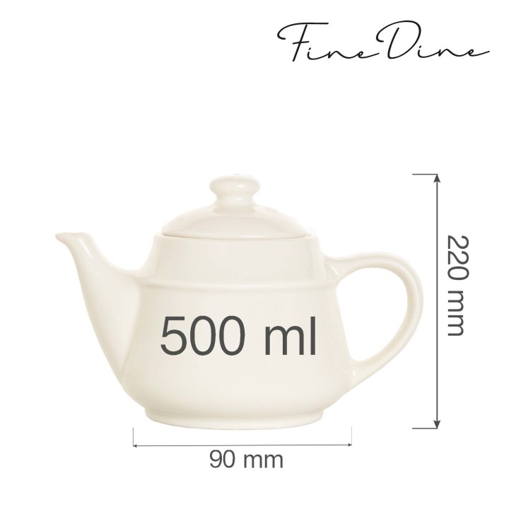Dzbanek do herbaty Crema 500 ml | 770757 FINE DINE