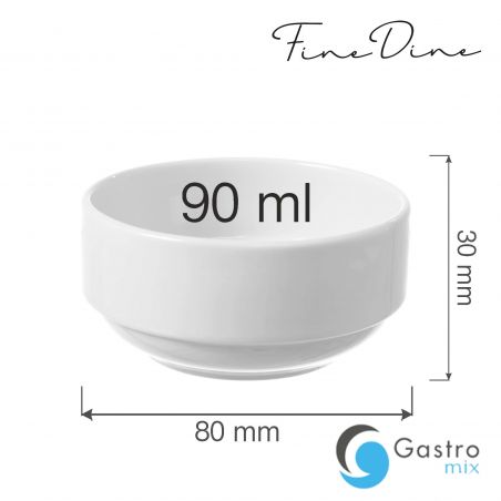 Miseczka sztaplowana Bianco 90 ml | 774335 FINE DINE 
