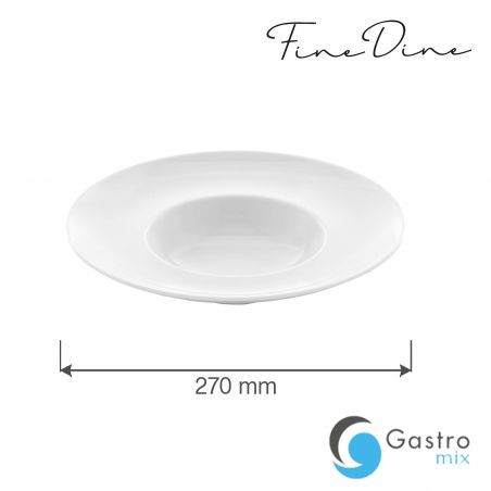 Talerz płytki z szerokim rantem Bianco 270 mm | 774373 FINE DINE 