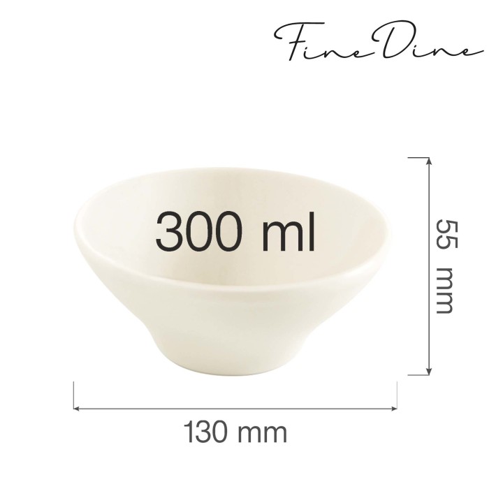 Miska stożkowa Crema 300 ml | 774410 FINE DINE