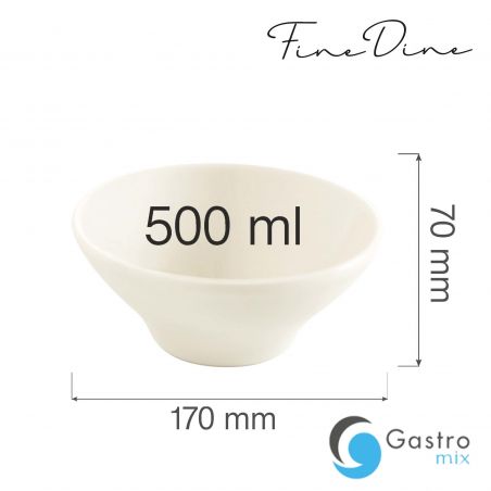 Miska stożkowa Crema 500 ml | 774427 FINE DINE 