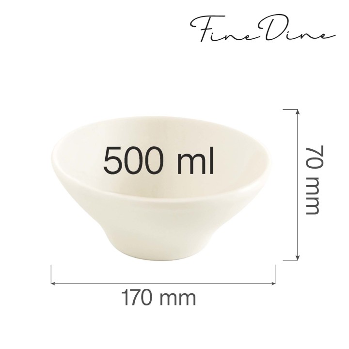 Miska stożkowa Crema 500 ml | 774427 FINE DINE
