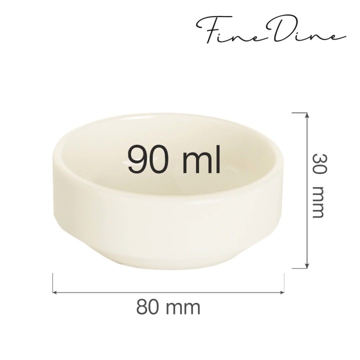 Miseczka sztaplowana Crema 90 ml | 774458 FINE DINE