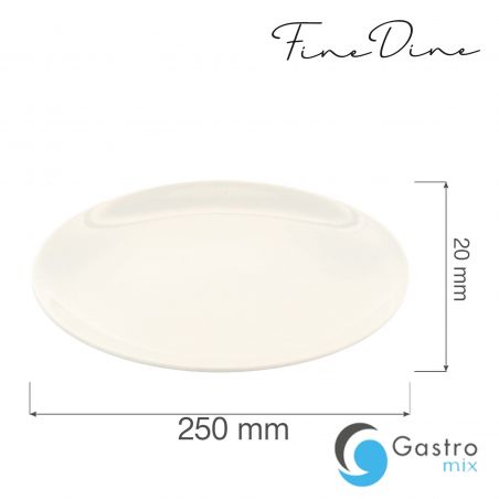 Talerz bez rantu Crema 250 mm | 774960 FINE DINE 