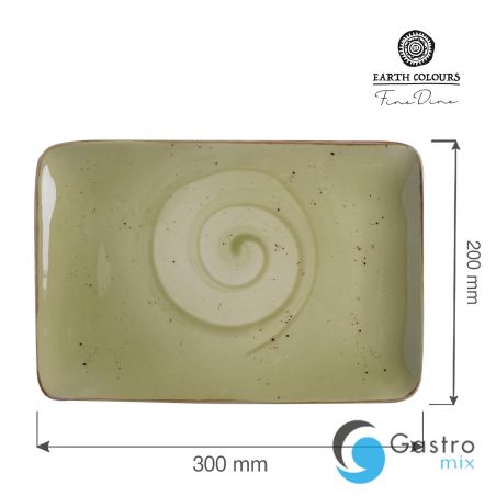 Talerz prostokątny Olive 300x200 mm | 778029 FINE DINE 