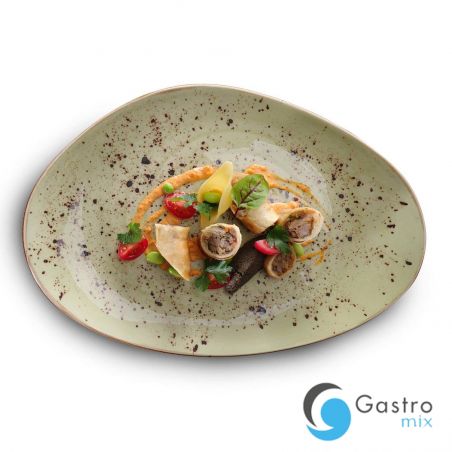 Talerz o organicznym kształcie Olive 350x210 mm  | 778036 FINE DINE 