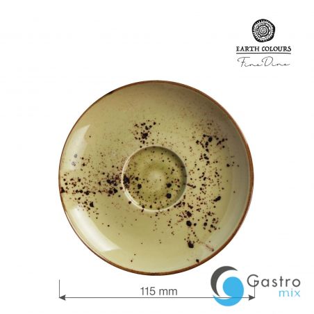 Spodek do espresso Olive 115 mm | 778074 FINE DINE 