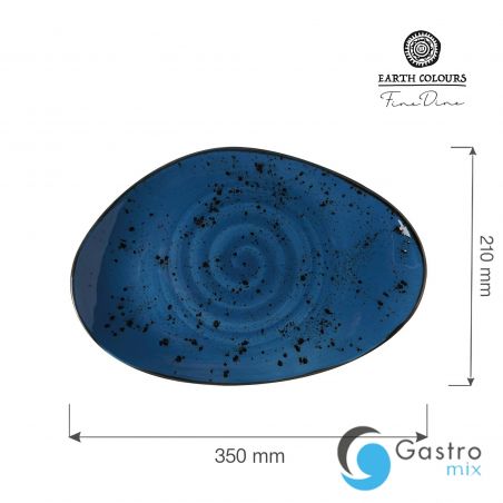Talerz o organicznym kształcie Iris 350x210 mm | 778241 FINE DINE 