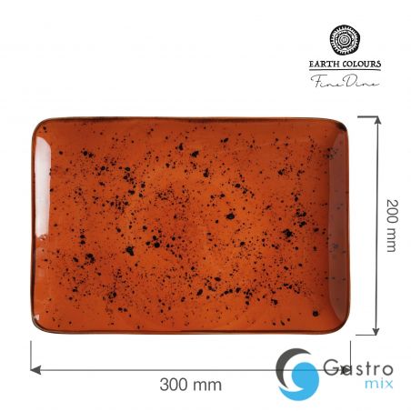 Talerz prostokątny Dahlia 300x200 mm | 778449 FINE DINE 