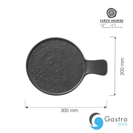 Talerz serwingowy z rączką Crust 300x220x30 mm | 779392 FINE DINE 
