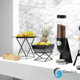  Miska kwadratowa z melaminy do ekspozytora 171578, czarna, 125x125x(h)65 mm | 779583  FINE DINE