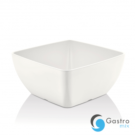 Miska kwadratowa z melaminy do ekspozytora 171578, biała, 125x125x(h)65 mm| 779620 FINE DINE 