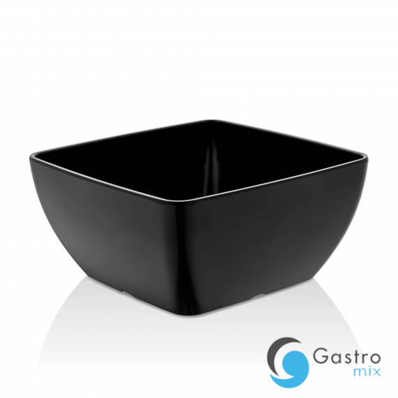 Miska kwadratowa z melaminy, czarna, 190x190x(h)90 mm | 779590 FINE DINE 