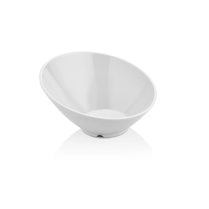Miska skośna z melaminy, biała, 233x(h)125 mm| 779705 FINE DINE