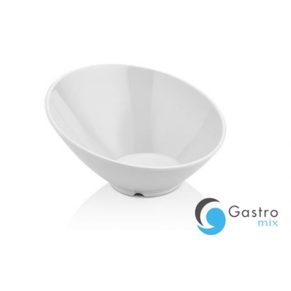 Miska skośna z melaminy, biała, 262x(h)138 mm | 779712 FINE DINE 