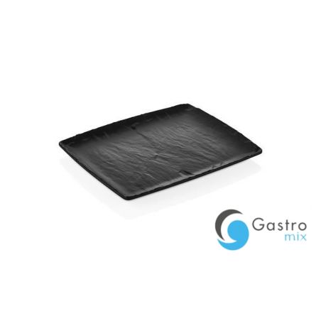 Półmisek z melaminy Rock, czarny, GN 1/2, 265x325mm | 562369 FINE DINE 