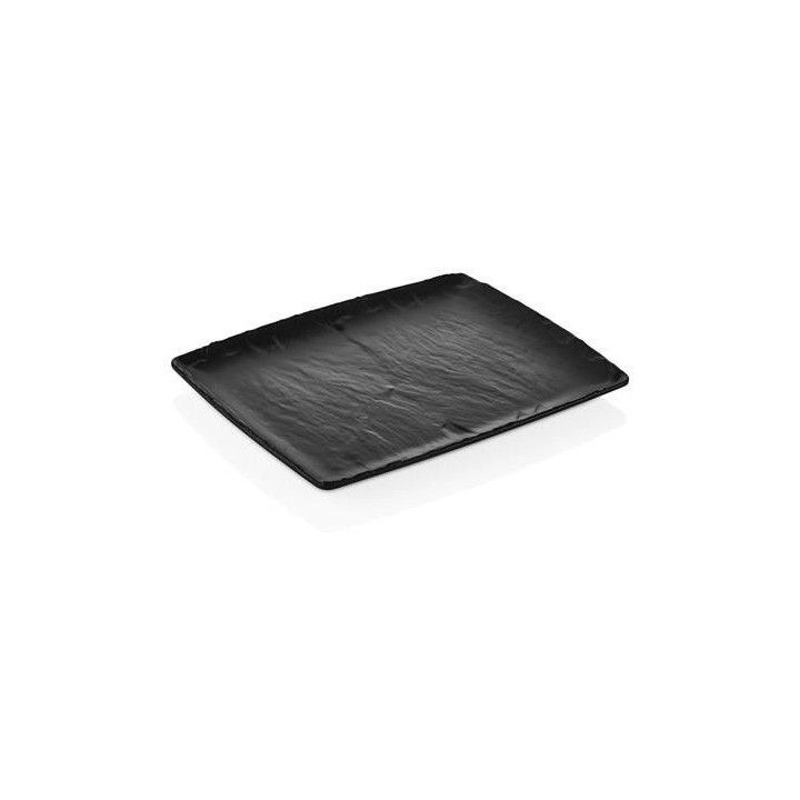 Półmisek z melaminy Rock, czarny, GN 1/2, 265x325mm | 562369 FINE DINE