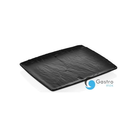Półmisek z melaminy Rock, czarny, GN 1/2, 265x325mm | 562369 FINE DINE 