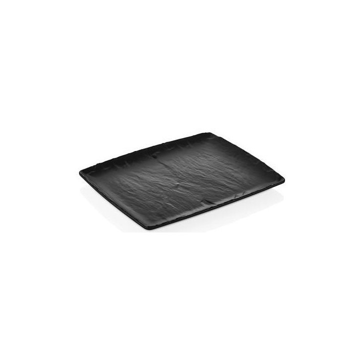 Półmisek z melaminy Rock, czarny, GN 1/2, 265x325mm | 562369 FINE DINE