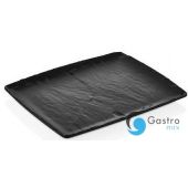 Półmisek z melaminy Rock, czarny, GN 1/2, 265x325mm | 562369 FINE DINE