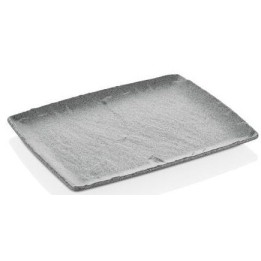Półmisek z melaminy Rock, szary, GN 1/2, 265x325mm | 562376 FINE DINE