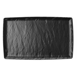 Półmisek z melaminy Rock, czarny, GN 1/1, 530x325mm | 562383 FINE DINE