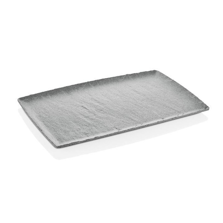 Półmisek z melaminy Rock, szary, GN 1/1, 530x325mm | 562390 HENDI