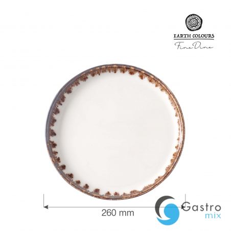 Talerz płytki Vanilla 260 mm | 781166 FINE DINE 