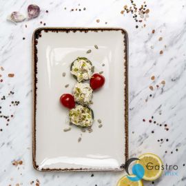 Talerz prostokątny Vanilla 300x200 mm | 781197 FINE DINE