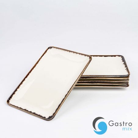 Talerz prostokątny Vanilla 300x200 mm | 781197 FINE DINE 