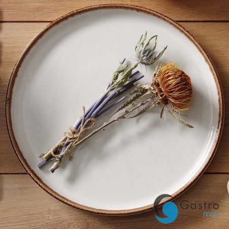 Talerz o organicznym kształcie Vanilla 350x210 mm | 781227 FINE DINE 